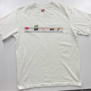 White Sushi Conveyor Belt Graphic Crewneck Tee from UNIQLO